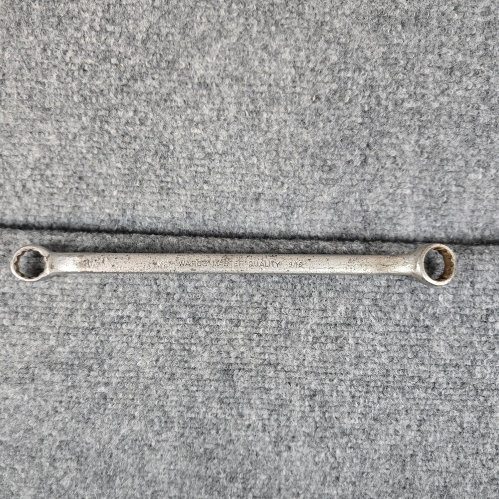 Wards Master Quality 9/16 1/2‎ Combination Wrench Chrome Alloy Made in USA